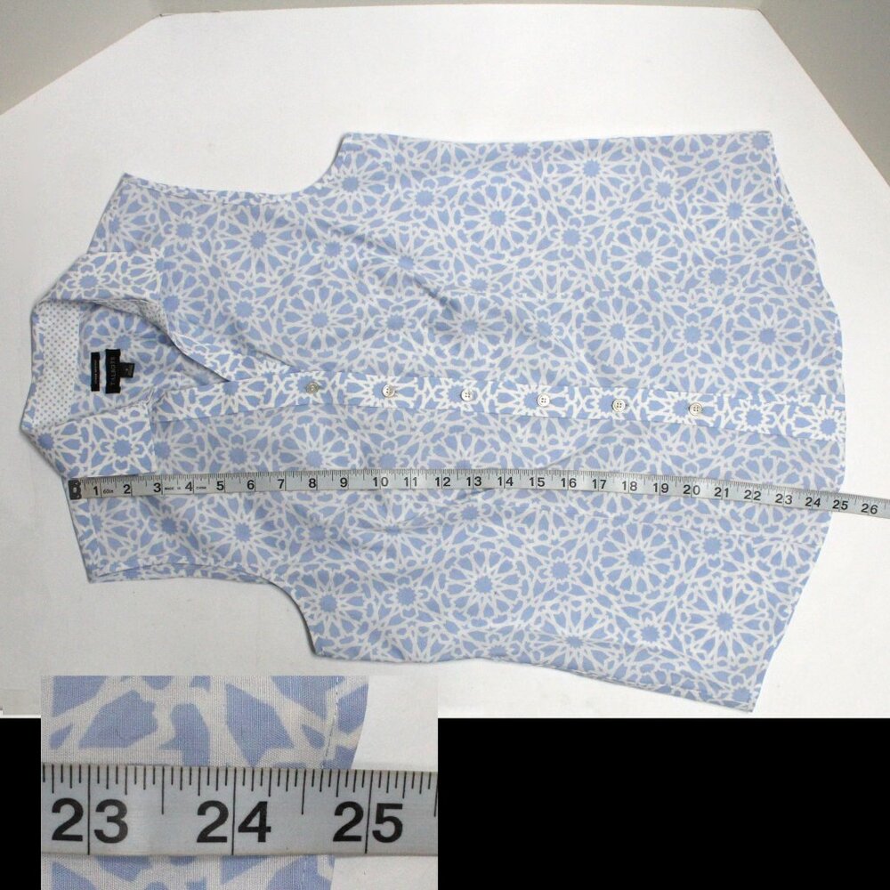 Talbots Size 4 Womens Sleeveless Button Down Blouse Shirt With Collar - Picture 7 of 9